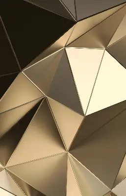 Estores de rolo para janela Triângulos de ouro