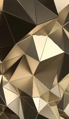 Estores de rolo para janela Triângulos de ouro