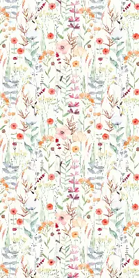 Estores de rolo interiores para janela Flores coloridas