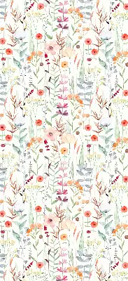 Estores de rolo interiores para janela Flores coloridas
