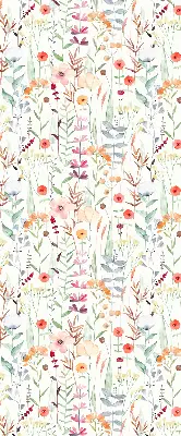 Estores de rolo interiores para janela Flores coloridas