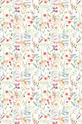 Estores de rolo interiores para janela Flores coloridas