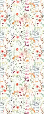 Estores de rolo interiores para janela Flores coloridas