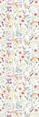 Estores de rolo interiores para janela Flores coloridas