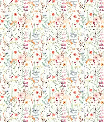 Estores de rolo interiores para janela Flores coloridas