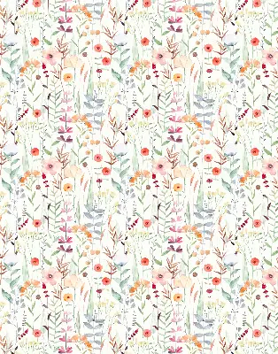 Estores de rolo interiores para janela Flores coloridas