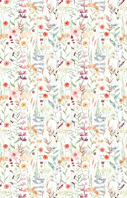 Estores de rolo interiores para janela Flores coloridas