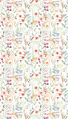 Estores de rolo interiores para janela Flores coloridas