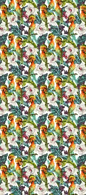 Estores de rolo interiores para janela Pássaros e flores