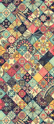 Estores de rolo interiores para janela Azulejos coloridos