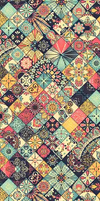 Estores de rolo interiores para janela Azulejos coloridos
