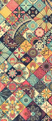 Estores de rolo interiores para janela Azulejos coloridos