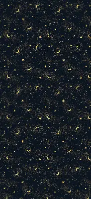 Estores de rolo interiores Lua e estrelas