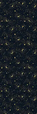 Estores de rolo interiores Lua e estrelas