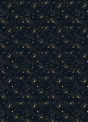 Estores de rolo interiores Lua e estrelas
