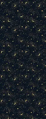 Estores de rolo interiores Lua e estrelas