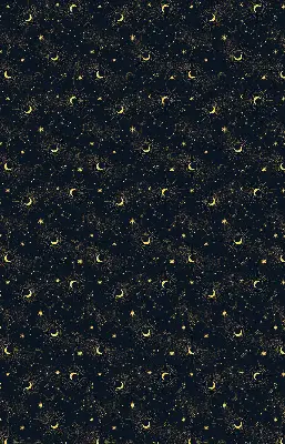 Estores de rolo interiores Lua e estrelas