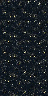 Estores de rolo interiores Lua e estrelas