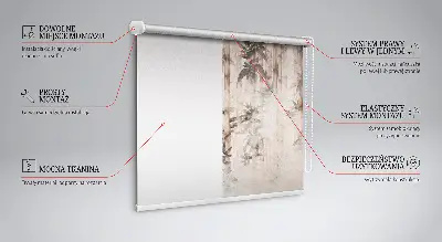 Estores de rolo interiores para janela Folhas