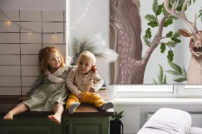 Estores de rolo interiores Animais da floresta