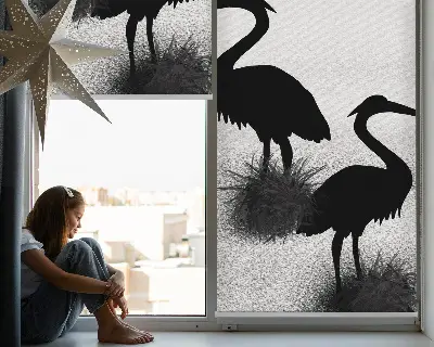 Estores de rolo interiores para janela Garças