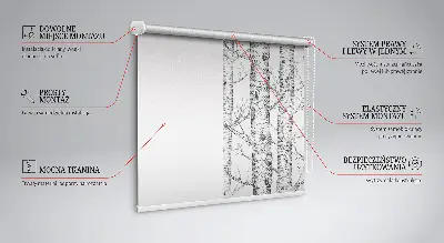 Estores de rolo para porta de varanda Troncos