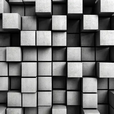 Estores de rolo interiores cubos de pedra