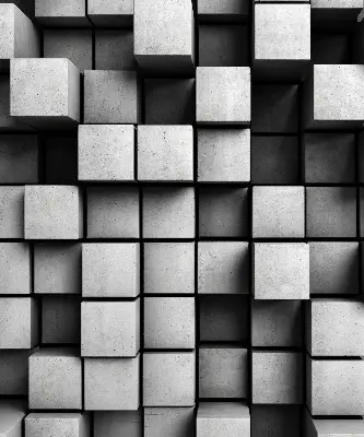 Estores de rolo interiores cubos de pedra