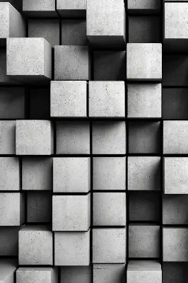 Estores de rolo interiores cubos de pedra