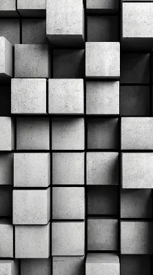 Estores de rolo interiores cubos de pedra