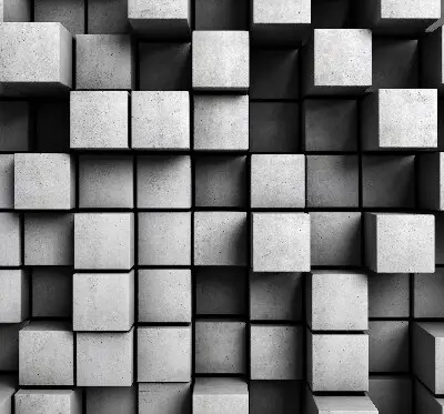 Estores de rolo interiores cubos de pedra