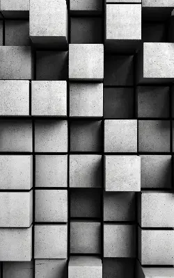 Estores de rolo interiores cubos de pedra
