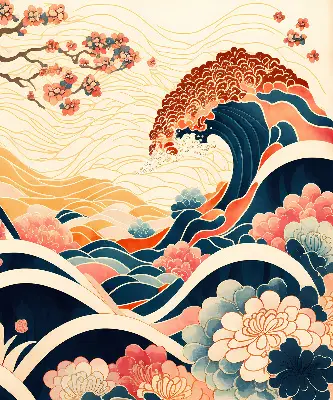 Estores de rolo para porta de varanda Uma onda de flores