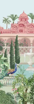 Estores de rolo interiores para janela Palácio com jardim
