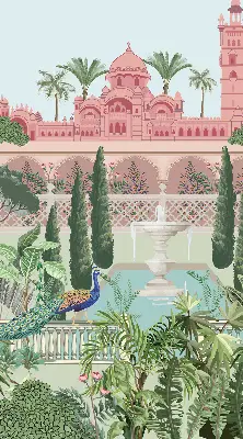 Estores de rolo interiores para janela Palácio com jardim