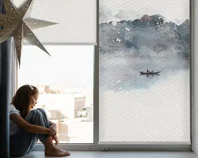 Estores de rolo para janela Montanhas Pintadas
