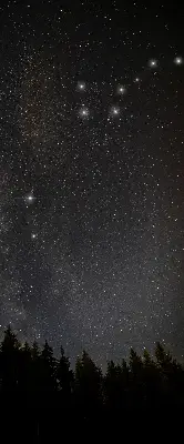Estores de rolo interiores Estrelas no céu