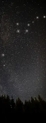 Estores de rolo interiores Estrelas no céu