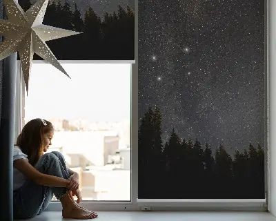Estores de rolo interiores Estrelas no céu