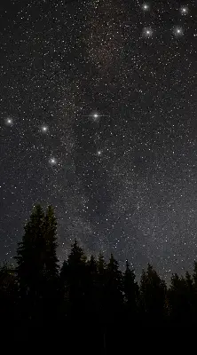 Estores de rolo interiores Estrelas no céu