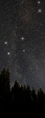 Estores de rolo interiores Estrelas no céu