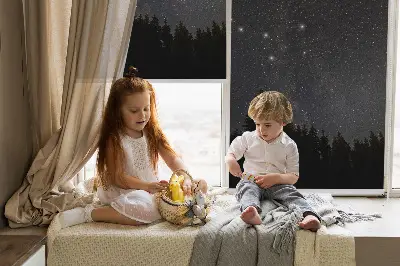 Estores de rolo interiores Estrelas no céu