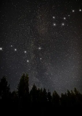 Estores de rolo interiores Estrelas no céu