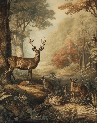 Estores de rolo interiores para janela Animais na floresta