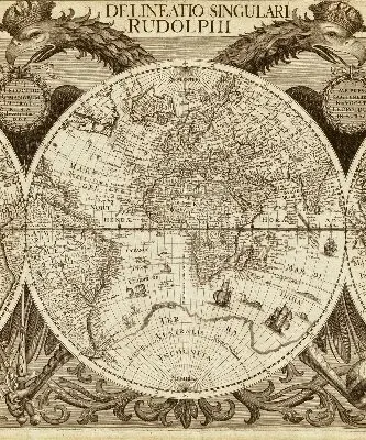 Estores de rolo para janela Mapa do Velho Mundo