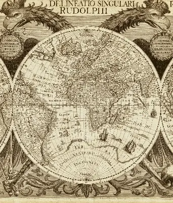 Estores de rolo para janela Mapa do Velho Mundo