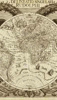 Estores de rolo para janela Mapa do Velho Mundo