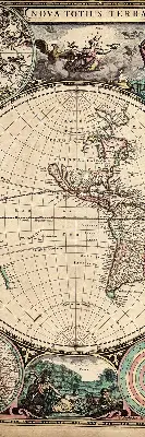 Estores de rolo interiores Mapa-múndi