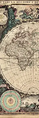 Estores de rolo interiores Mapa-múndi