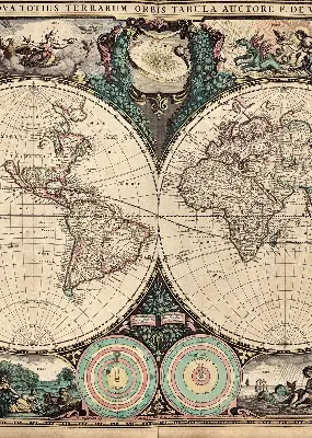 Estores de rolo interiores Mapa-múndi